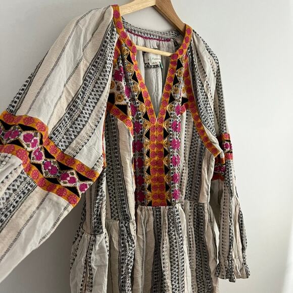 Anthropologie Lottie Embroidered Mini Dress Size 1X - Picture 9 of 15